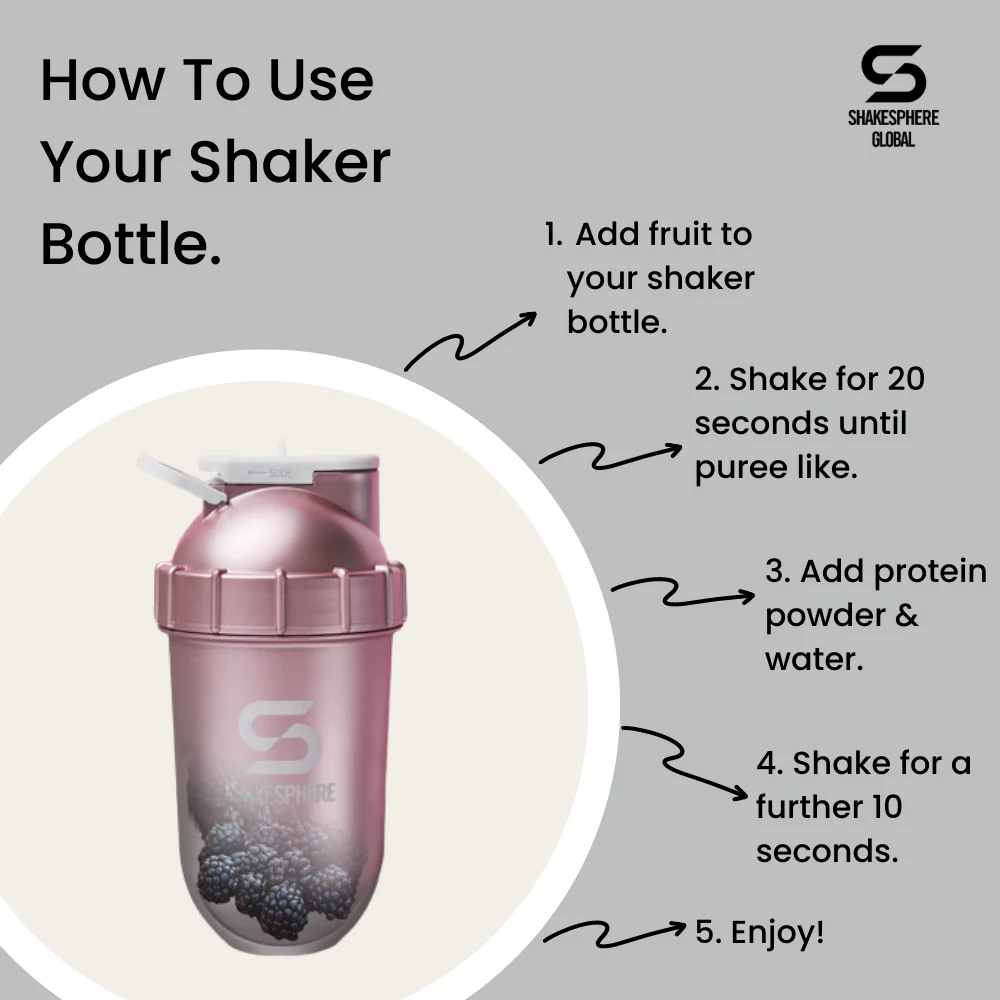 Protein shaker bottle 700mls "Tumbler Original" Frosted Black/White Logo - Image 11