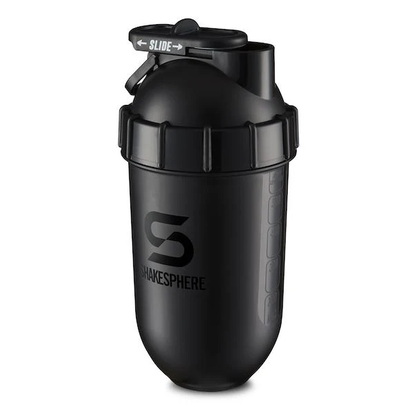 Protein shaker bottle 700mls "Tumbler Original" Glossy Black/Black Logo - Image 13